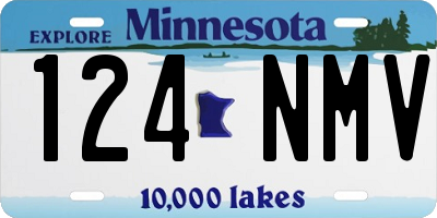 MN license plate 124NMV