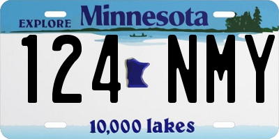 MN license plate 124NMY