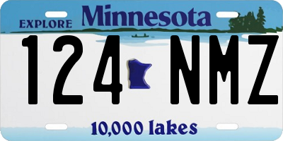 MN license plate 124NMZ