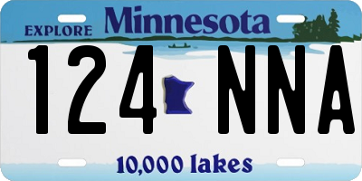 MN license plate 124NNA
