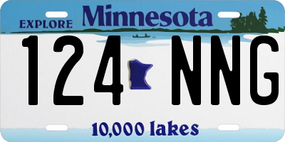 MN license plate 124NNG