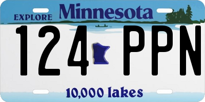MN license plate 124PPN