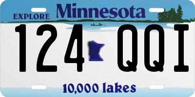 MN license plate 124QQI