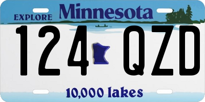MN license plate 124QZD