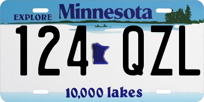 MN license plate 124QZL