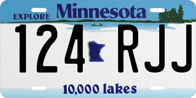 MN license plate 124RJJ