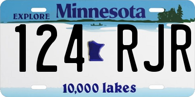 MN license plate 124RJR