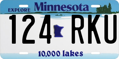 MN license plate 124RKU