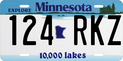 MN license plate 124RKZ