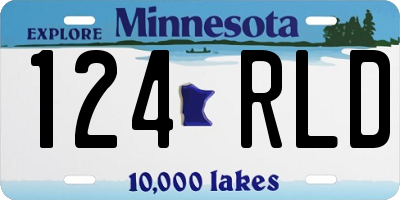 MN license plate 124RLD