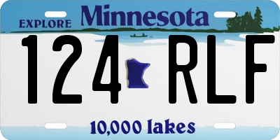 MN license plate 124RLF
