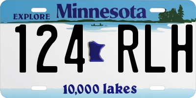 MN license plate 124RLH