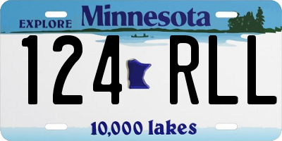 MN license plate 124RLL