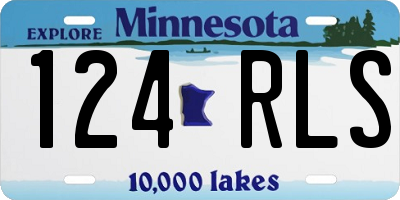MN license plate 124RLS
