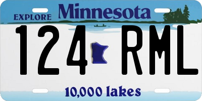 MN license plate 124RML
