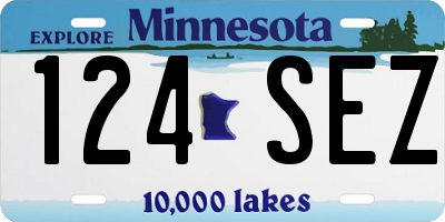 MN license plate 124SEZ