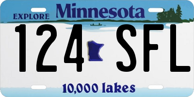 MN license plate 124SFL
