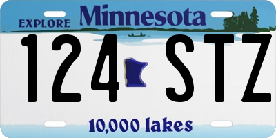 MN license plate 124STZ