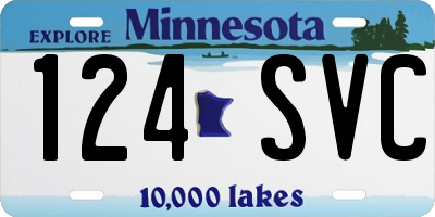 MN license plate 124SVC