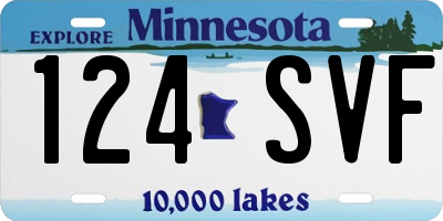 MN license plate 124SVF