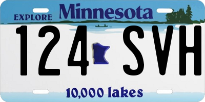 MN license plate 124SVH