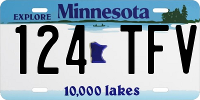 MN license plate 124TFV
