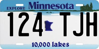 MN license plate 124TJH