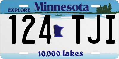 MN license plate 124TJI