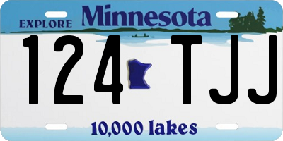 MN license plate 124TJJ