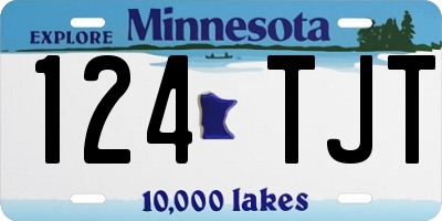 MN license plate 124TJT