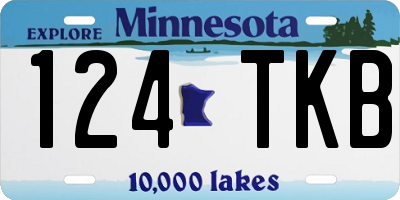 MN license plate 124TKB