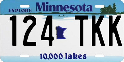 MN license plate 124TKK