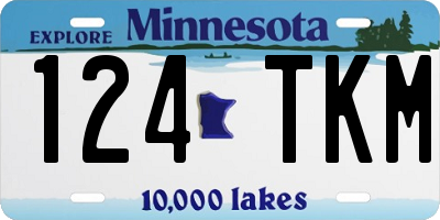MN license plate 124TKM