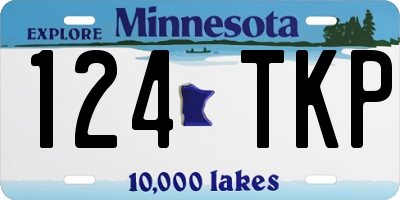 MN license plate 124TKP