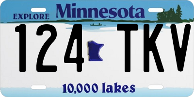 MN license plate 124TKV