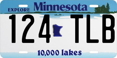 MN license plate 124TLB