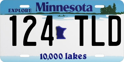 MN license plate 124TLD