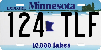 MN license plate 124TLF