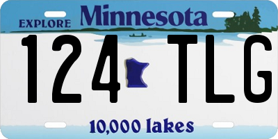MN license plate 124TLG