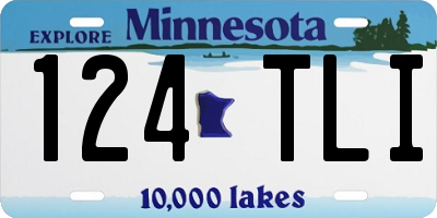 MN license plate 124TLI