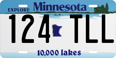 MN license plate 124TLL