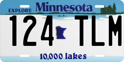 MN license plate 124TLM