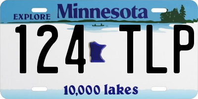 MN license plate 124TLP