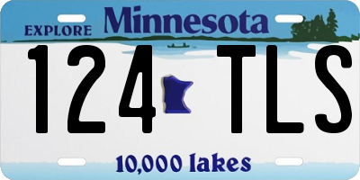 MN license plate 124TLS