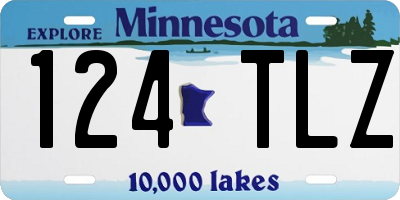 MN license plate 124TLZ
