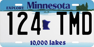 MN license plate 124TMD