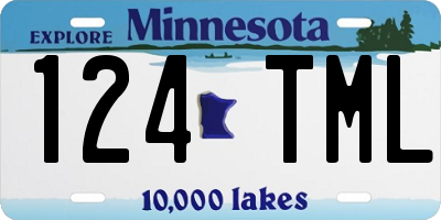 MN license plate 124TML