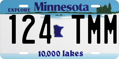 MN license plate 124TMM