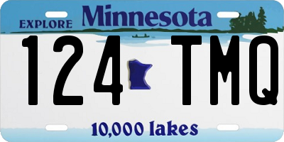 MN license plate 124TMQ