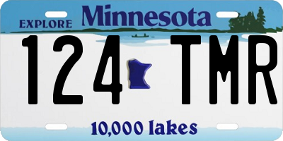 MN license plate 124TMR